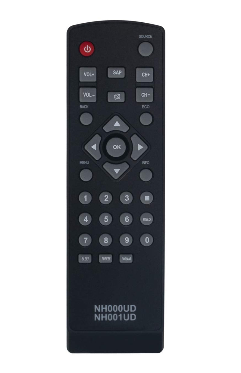 NH000UD NH001UD Replace Remote Suit for Emerson Sylvania TV LC190SL1 LC195EMX LC195SLX LC220SL1 LC320SL1 LC320EMX LC320EMXF LC260EM1 LC260EM2 LC320EM1 CLC320EM2F LC370EM2 RLC370EM2 CLC401EM2F