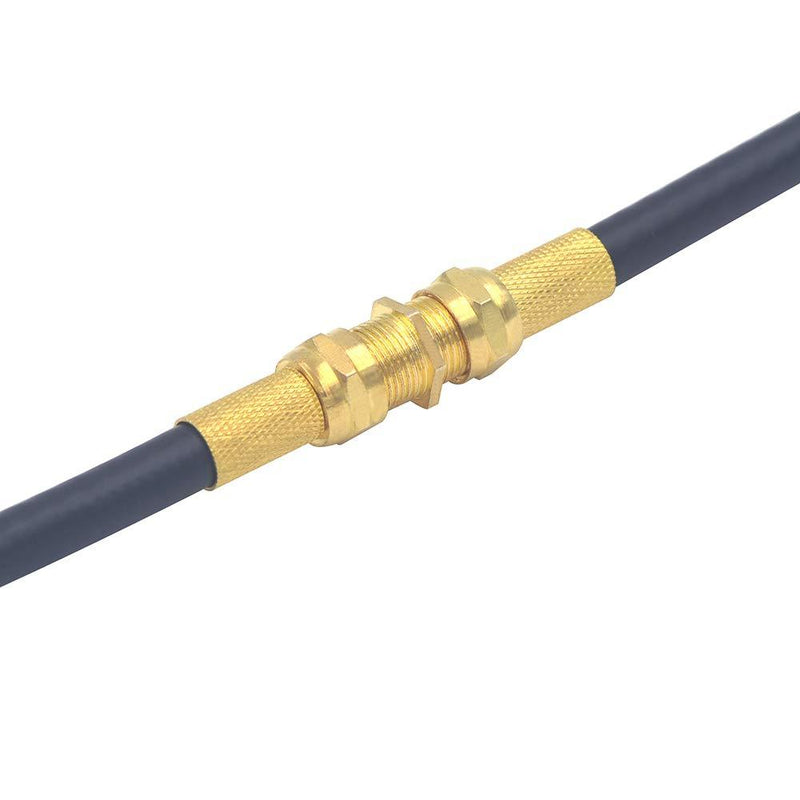 VCE 5-Pack Coaxial Cable Connector, F-Type Coax RG6 Cable Extension Adapter Gold Plated