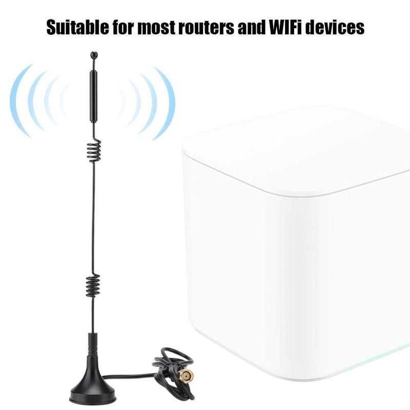 WiFi Router Antenna Omnidirectional Dual Band 2.4/5GHZ SMA Inner Hole Female 12DBi High Gain Double Helix Antenna(3m) 3m