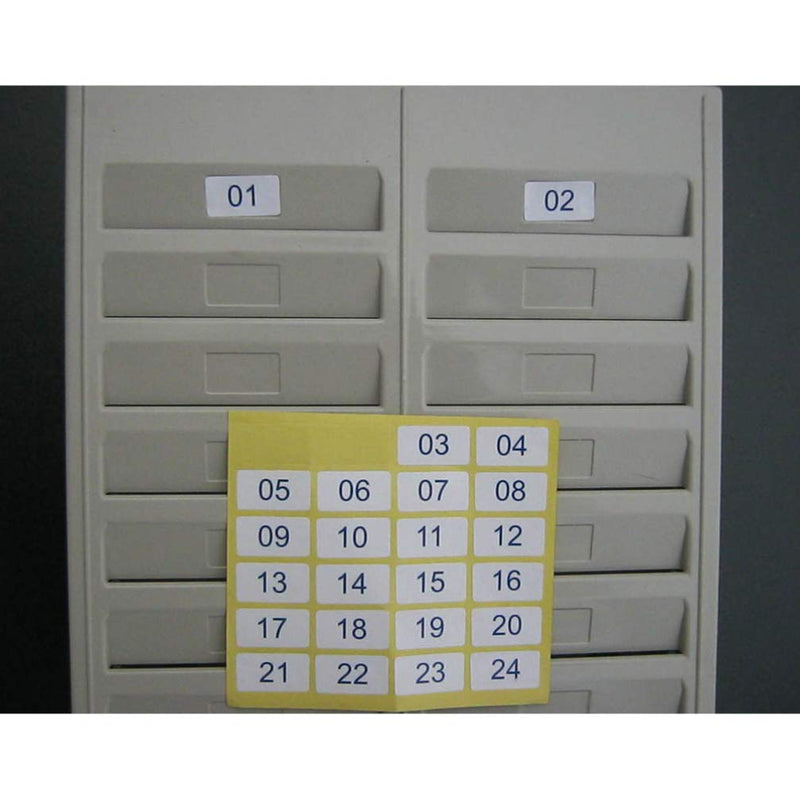 NUOBESTY Time Card Rack 24 Pocket Wall Mounted Time Card Holder Attendance Holder for Office Warehouse