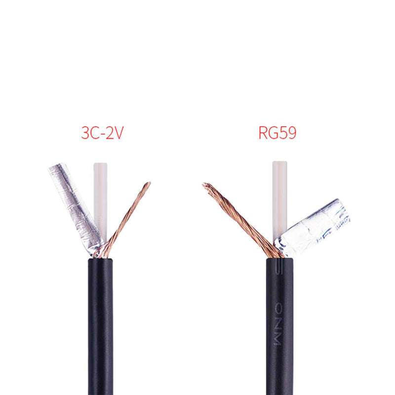 BNC RG-59/U Cable 15Ft - BNC Male to Male Extension Connector Adapter RF Professional RG-59/U Grade Coaxial Wire Cord Cable Jack Plug for Video Security Camera CCTV Systems, Oscilloscope (15Ft)