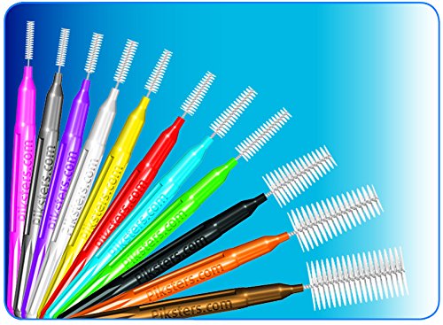 Piksters Interdental Brushes (40 Pack, Size 5 (Blue)) 40 Count (Pack of 1) Size 5 (Blue)