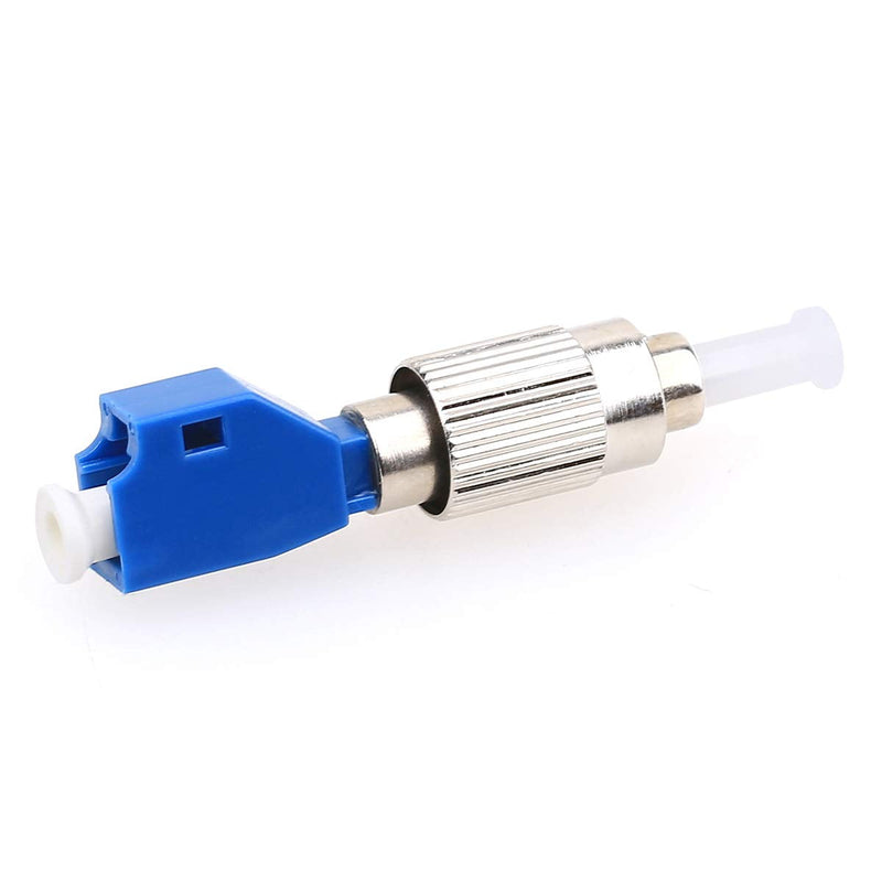 KELUSHI Fiber Optic Connector, FC Male to LC Female Hybrid Optical Fiber Convertor Adapter Compatible with Optical Power Meter Visual Fault Locator 1 Blue