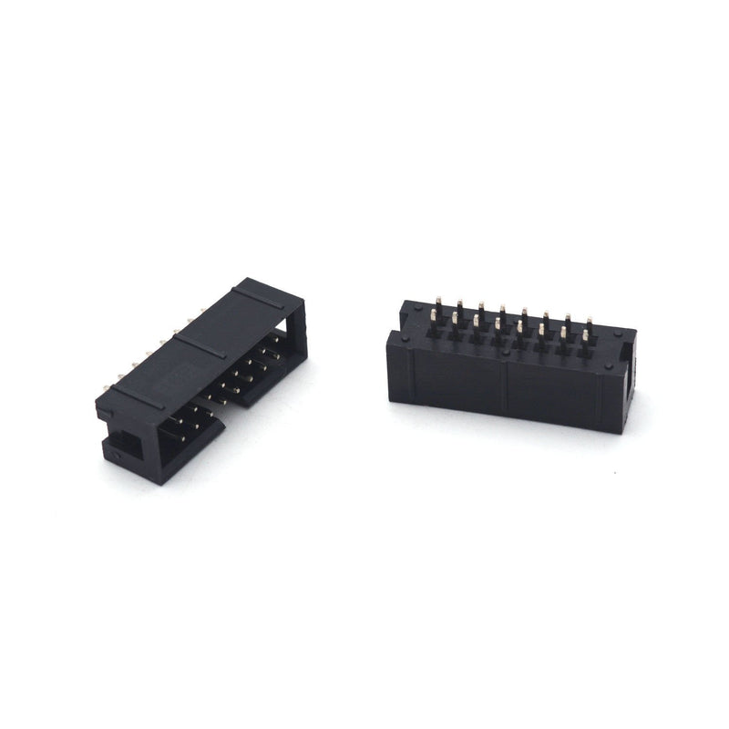 Antrader 30PCS/Lot DC3 16 Pin 2 x 8Pin Double Row Pitch 2.54mm Double-Spaced Straight Pin Male IDC Socket Box Header Connector