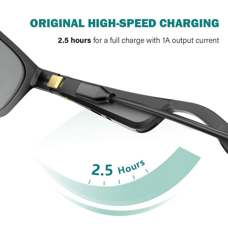 TUSITA [2-Pack] Charger Compatible with Bose Frames Alto S/M M/L, Bose Frames Rondo, Bose Frames Soprano, Bose Frames Tenor - USB Magnetic Charging Cable 3.3ft 100cm - Audio Sunglasses Accessories