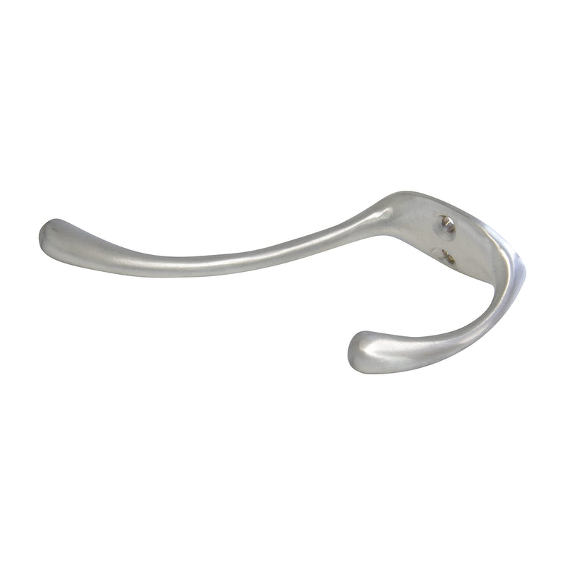 RCH Hardware HK-BR2564-60 Brass Wall Hook, 2.4 Inch, Satin Chrome