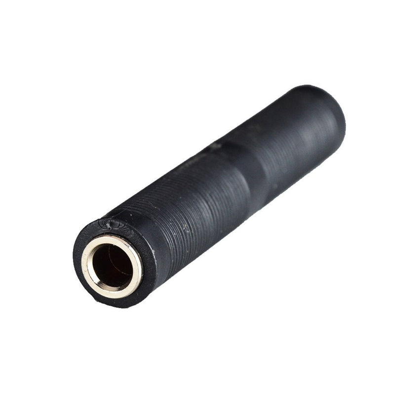 1/4 Inch TRS/TS Coupler, 6.35mm Female to Female Audio Connector Jack Stereo Adapter Joiner - 2 Pack