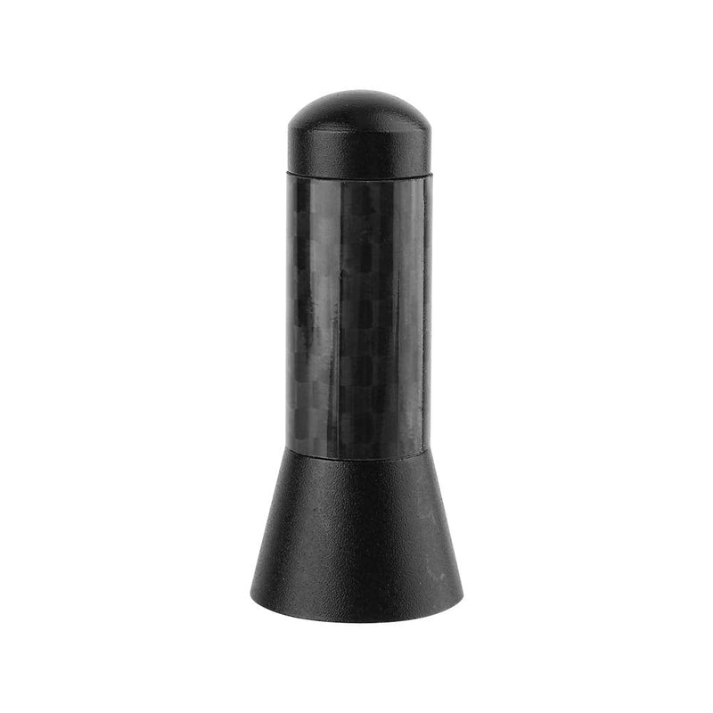 Car Radio Aerial Antenna,3.5cm Carbon Fiber Universal Screw Aluminum Car Short Decoration Antenna,for Vehicle with External Antenna