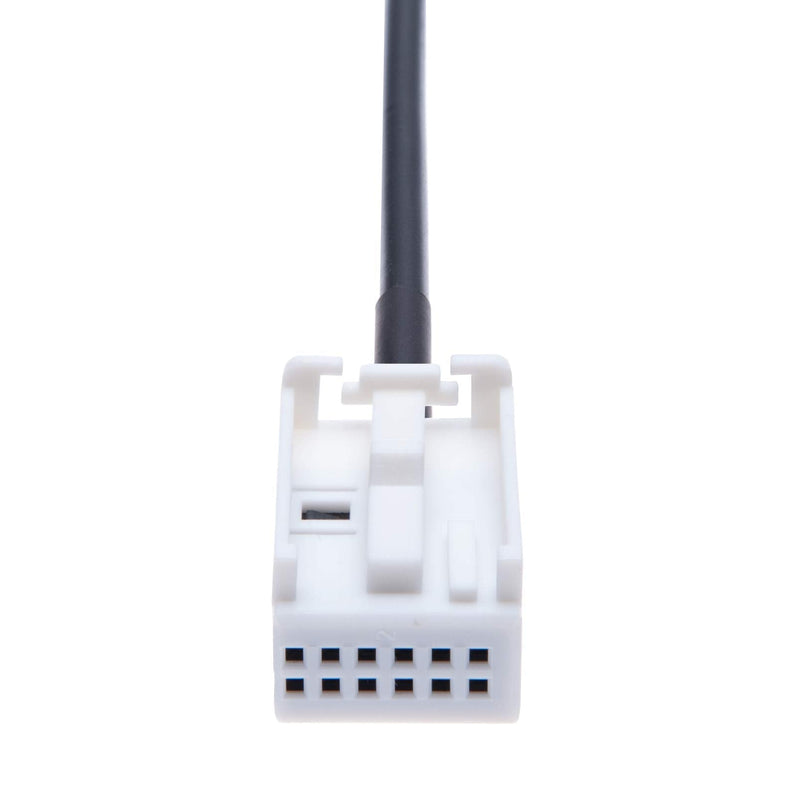AUX Input Audio Cable Car Adapter Compatible with B M W| 12 pin Changer Transmiter 3.5 Male Extension Wire Connector | 4.9ft