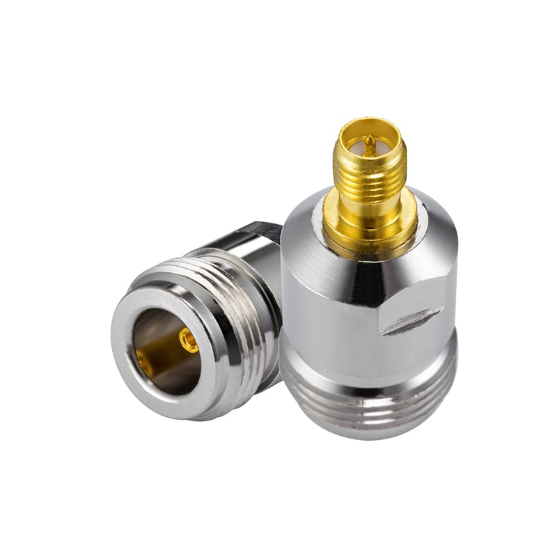 POBADY 2PCS RP-SMA Female to N-Type Female Adapter RP-SMA WiFi Antenna Adapter for WLAN Outdoor WiFi Antenna RPSMA WLAN 4G WiFi Router Wirelesse Router Bluetooth RP-SMA F to N F