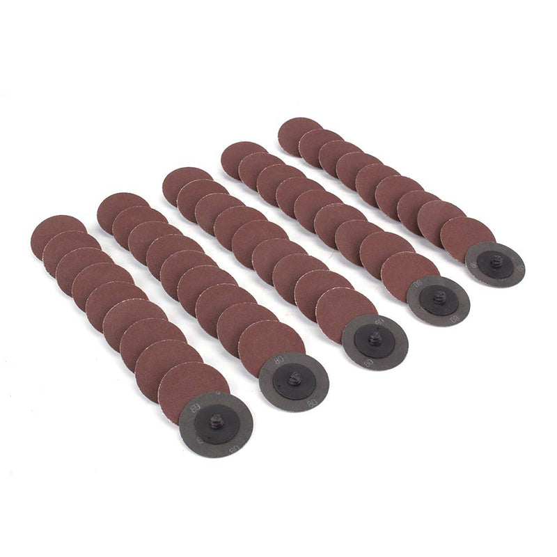 68Pcs 1 inch Quick Change Sanding Discs Set Fine Medium Coarse Grit Discs Surface Conditioning Discs R-Type Quick Change Disc with 1/4'' Shank Disc Pad Holder for Die Grinder