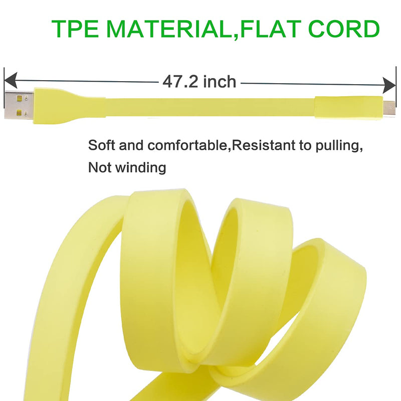 Sqrmekoko Charging Power Supply Cable Replacement for Logitech UE Boom, Boom2, Megaboom, Miniboom, Roll Wireless Speaker (Yellow) Yellow