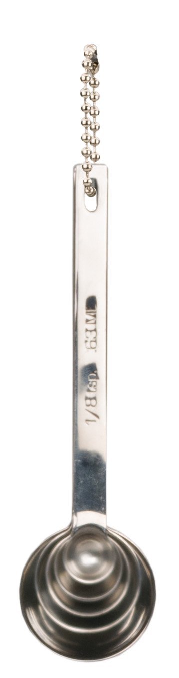 RSVP International Endurance Measuring Spoons, Round, Stainless Steel Large