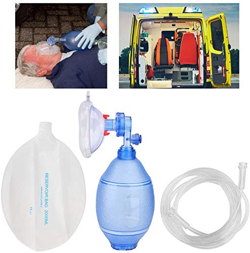 PVC Adult Tool Bag Resuscitator Bag for First Aid Training, CPR Manual Tool Kit Artificial Device