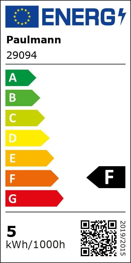 Paulmann 29094 LED EEK F (A - G) E14 candle shape 4.8W warm white (Ø x H) 35mm x 98mm 5pcs.