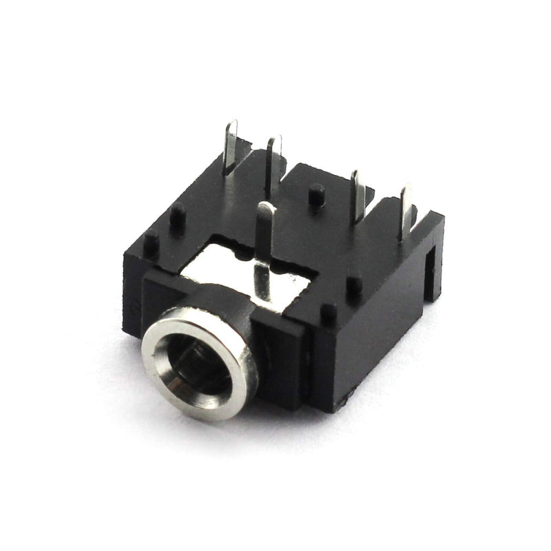 Tegg 8pcs PJ-307 3.5mm Stereo Jack Socket 5 Pin PCB Mount Female Audio Headphone Socket Connector