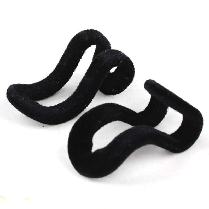 WARMBUY Hanger Connector Hooks for Closet Space Saving Cascading Hanger Organizer, Black, 40 Pack