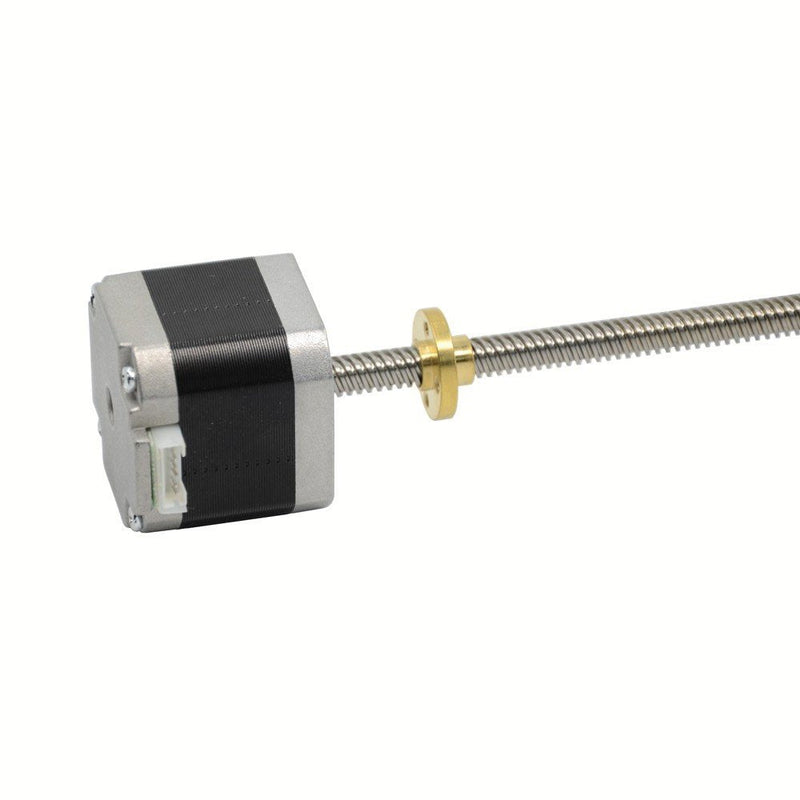 Iverntech NEMA 17 Stepper Motor with Integrated 300mm T8 Lead Screw for RepRap Prusa i3 3D Printers Z Axis or CNC Machine 300 MM