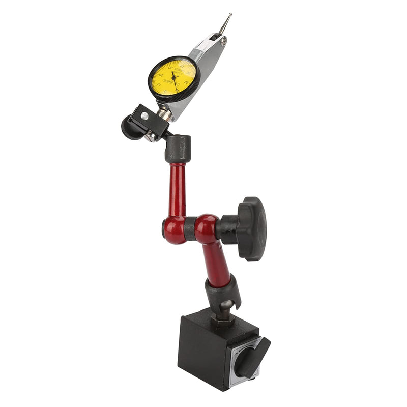 Dial indicator with magnetic holder, centesimal comparator with articulated magnetic base micrometer probe support for flexible strong magnetic measuring instruments base accessories holder dial
