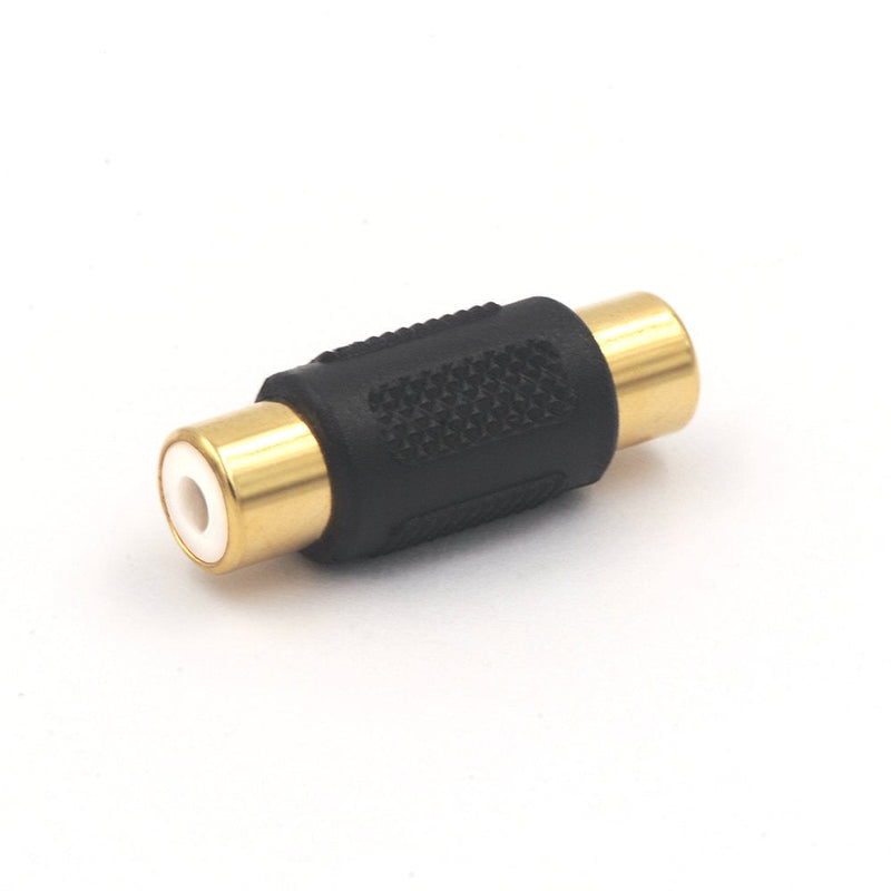 VCE 6-Pack Gold Plated RCA Female to RCA Female Coupler,Compatible with Phono,Speaker,RCA Cable,Amplifier