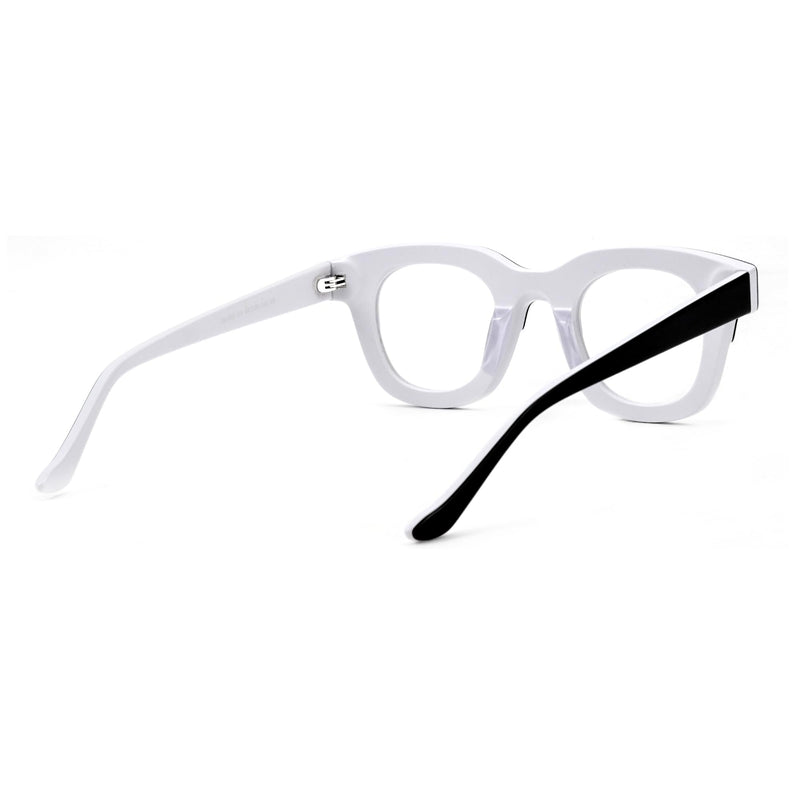 Zeelool Classic Round Eyeglasses Frame for Men with Non-prescription Clear Lens ZJGA612958 Zjga612958-04 Black-white Blue Light Blocking Lens