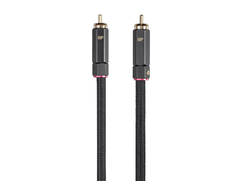 Monoprice Onix Series Digital Coaxial Audio/Video RCA Subwoofer CL2 Rated Cable, RG-6/U 75-ohm 6ft Black 6 Feet