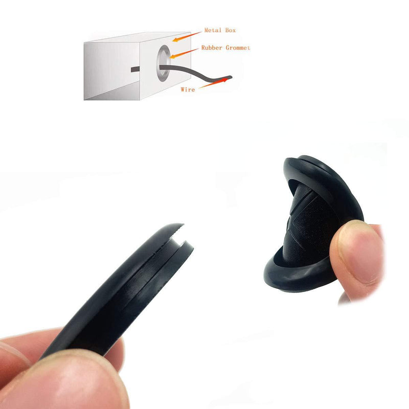 Rubber Grommet, 1-3/16" Inside Diameter 1-3/8"Drill Hole, Rubber Hole Plug,Synthetic Rubber Grommets Wire Protection,Firewall Plug Grommet,15 PCS 1-3/16" ID 1-3/8"Drill Hole