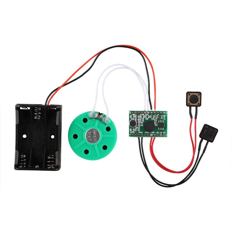 ASHATA Recordable Voice Module, Recording Chip Sound Reproducible Voice 60 Seconds DIY Greeting Card,Recording Reproduction Cable for DIY Voice Gift Modules for Gift