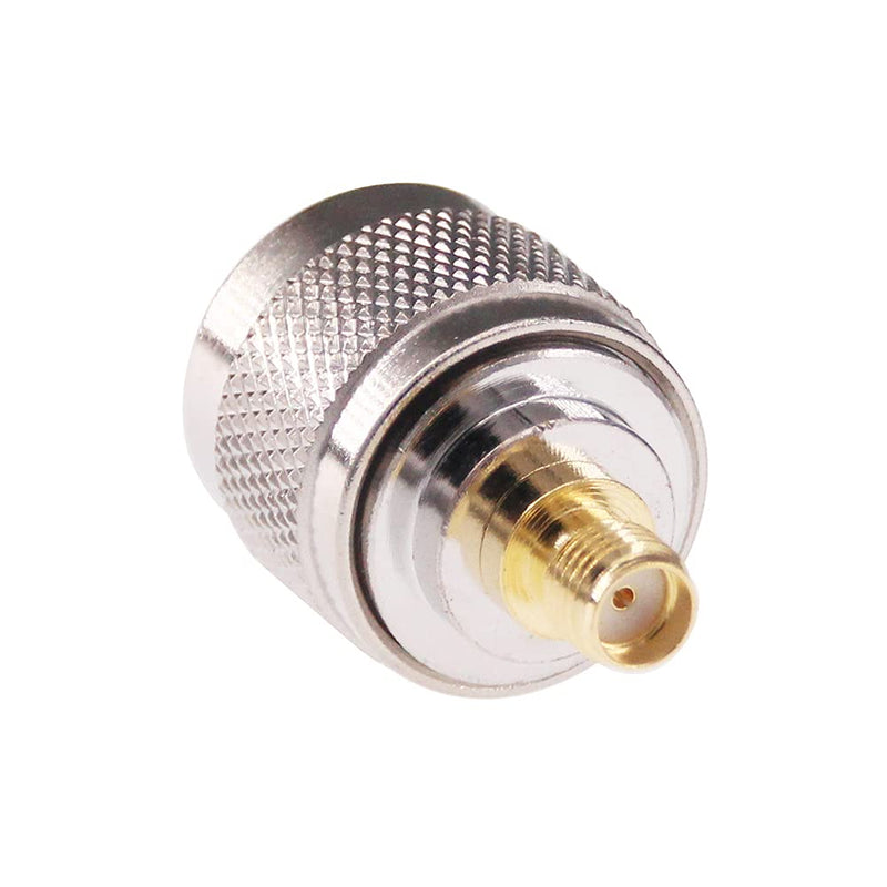 RFaha 2pcs N Male to SMA Female RF Coax Adapter N to SMA Coaxial Connector(F41-2)