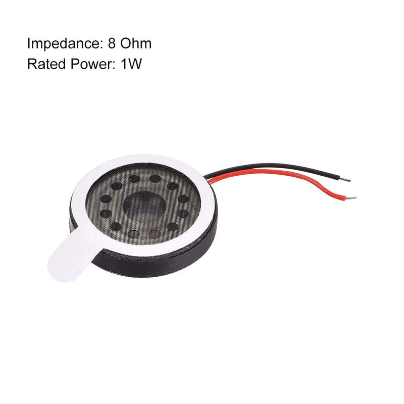 uxcell 1W 8 Ohm 16mm Dia Audio Speaker with Wire for Electronic Projects 4pcs