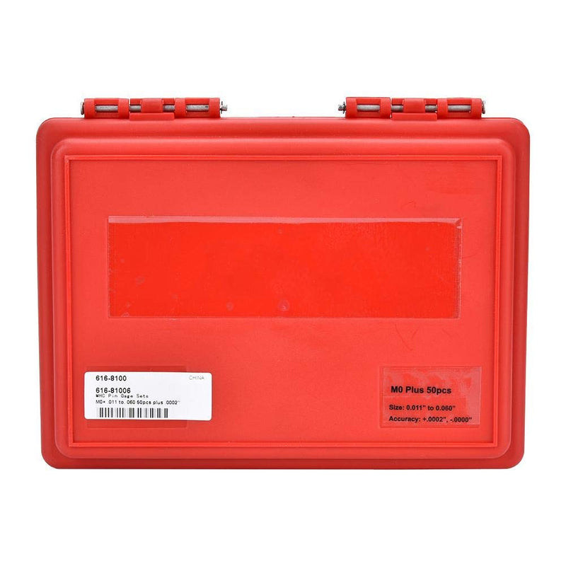 Pin Gage Set, 50Pcs/Set M0- 0.011-0.060 inch Steel Plug Pin Gage Set 0.0002 inch Precision