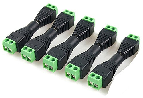 DC Power Connector 15 Pairs 12V Male+Female 2.1x5.5MM DC Power Jack Plug Adapter Connector for CCTV Camera and LED Strip Light