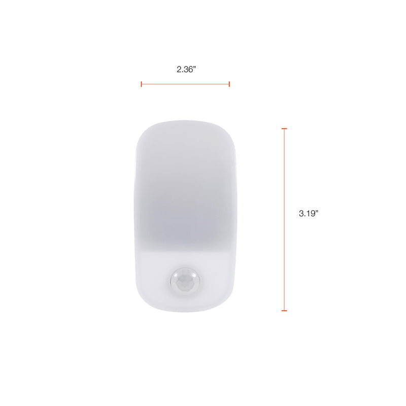 SYLVANIA LED Mini Automatic Plug-In Night Light with Sensor, Motion Activated, Dusk to Dawn, Warm White, Plug-In Type - 1 Pack (64988)