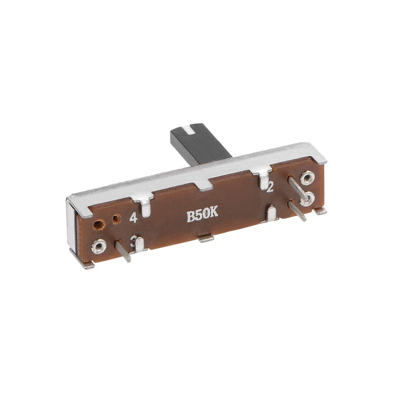 uxcell 5pcs Fader Variable Resistors Mixer 35mm Straight Slide Potentiometer B50K Ohm Linear Potentiometers for Dimming Tuning