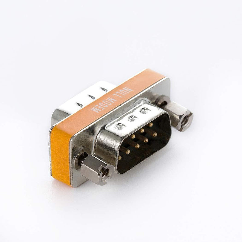 DB9 Null Modem Adapter Male to Male 10 Pack