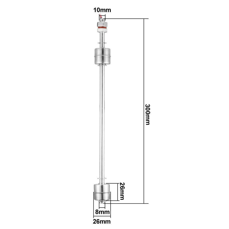 uxcell Vertical Dual Ball Liquid Water Level Sensor Floating Switch DC100V 0.5A 10W for Fish Tanks