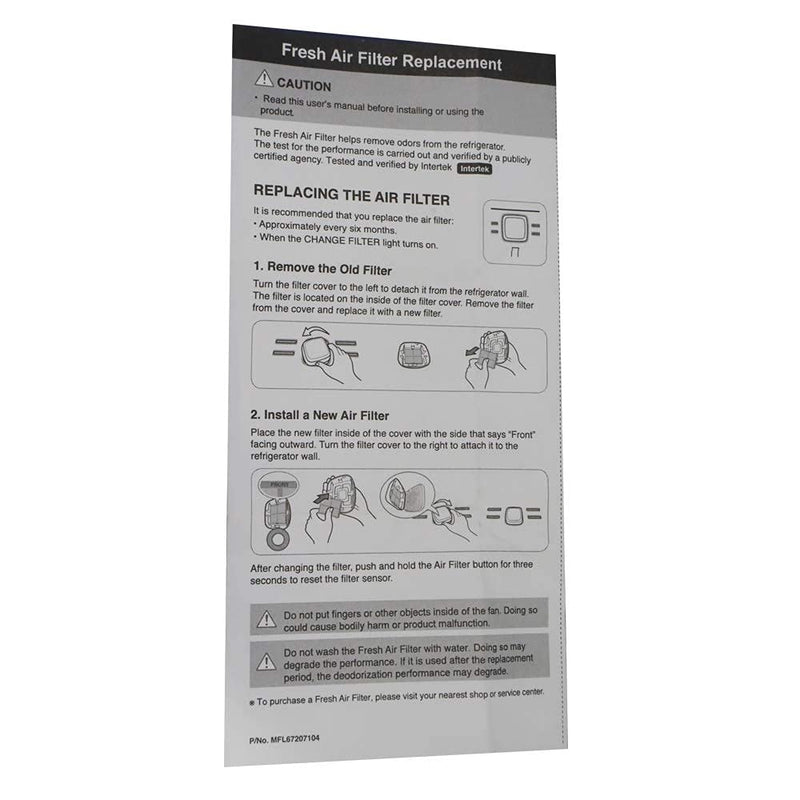 4 Pack Kenmore Elite 469918 Refrigerator Air Filter (4)