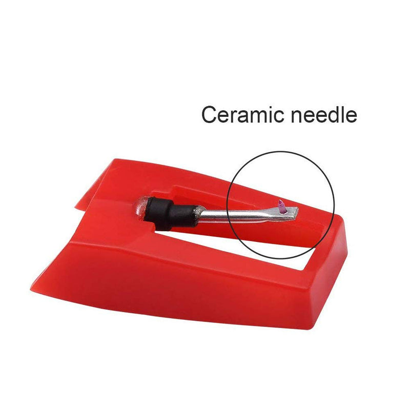 4 Pack Ruby Record Player Needle Turntable Stylus Replacement for ION Jenson Crosley Victrola Sylvania Turntable Phonograph LP Vinyl Player More brand