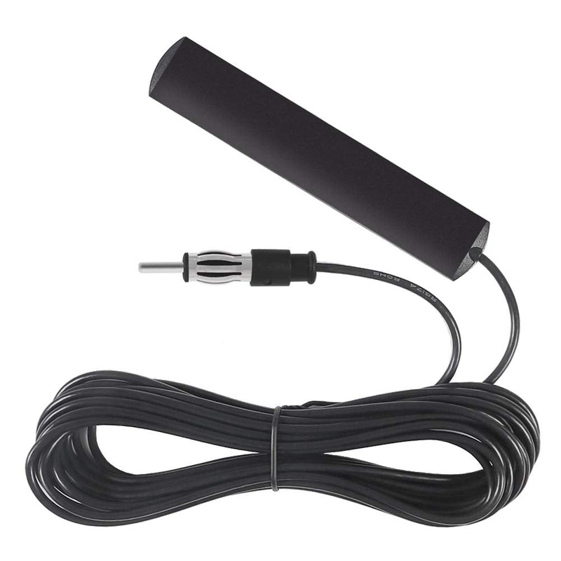 Universal Car Radio Antenna Car Stereo AM FM Hidden Windshield Adhesive Mount Patch Antenna for Vehicle Truck SUV Car Stereo in Dash Head Unit CD Media Receiver Player Audio HD Radio Player Amplifier 1