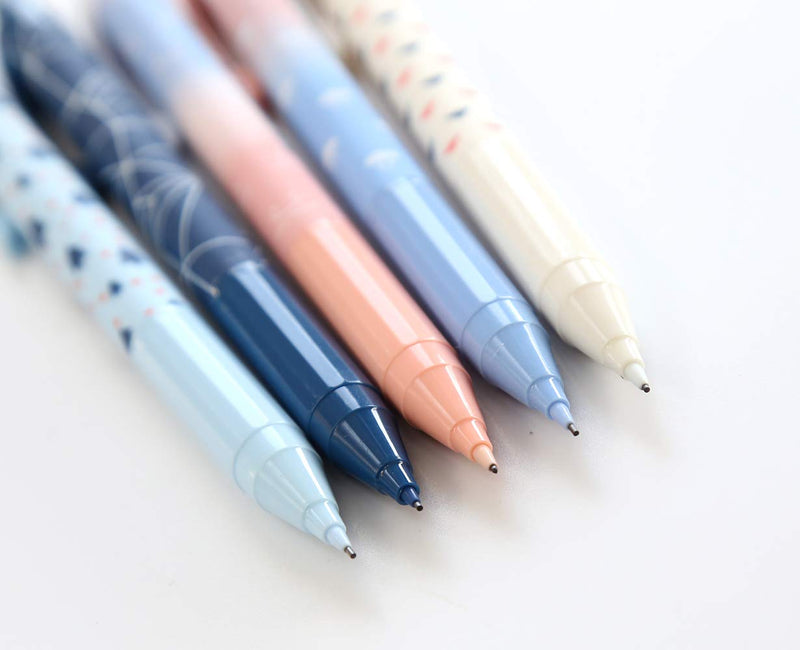 GANSSIA New Style Mechanical Pencils 0.5mm Point Lead Automatic Pencil for Drafting and Sketching Pack of 5 Pcs