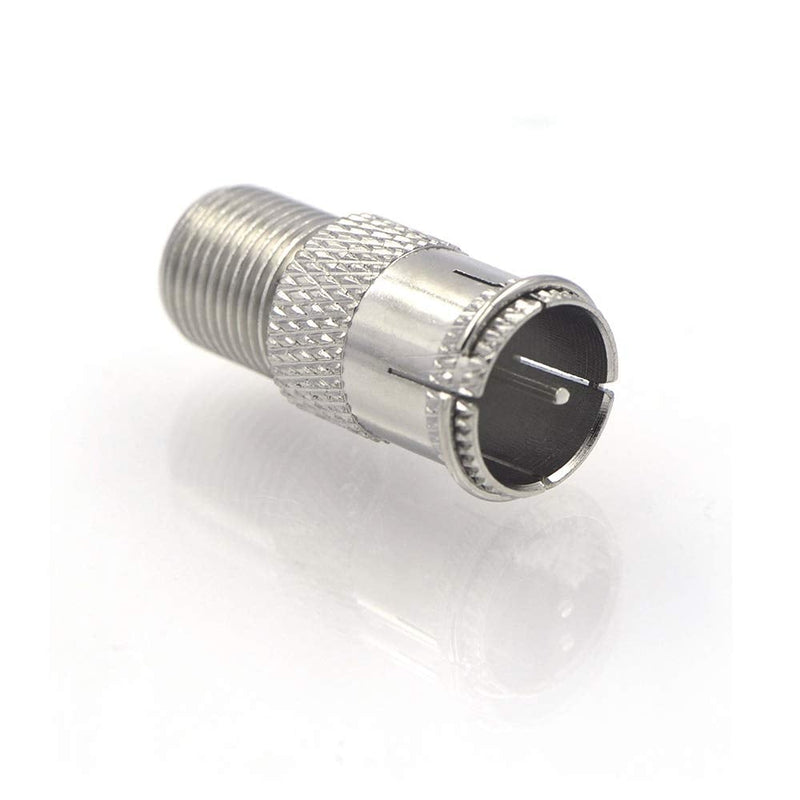 VCE 5-Pack F Type RG6 Male to Female Quick Coax Coaxial Cable Connector Adapter