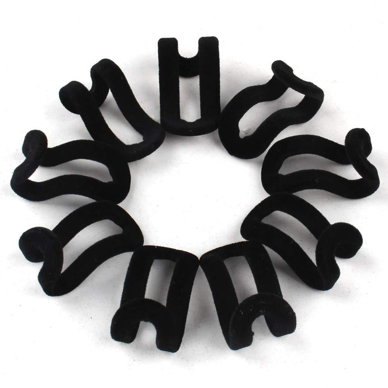 WARMBUY Hanger Connector Hooks for Closet Space Saving Cascading Hanger Organizer, Black, 40 Pack