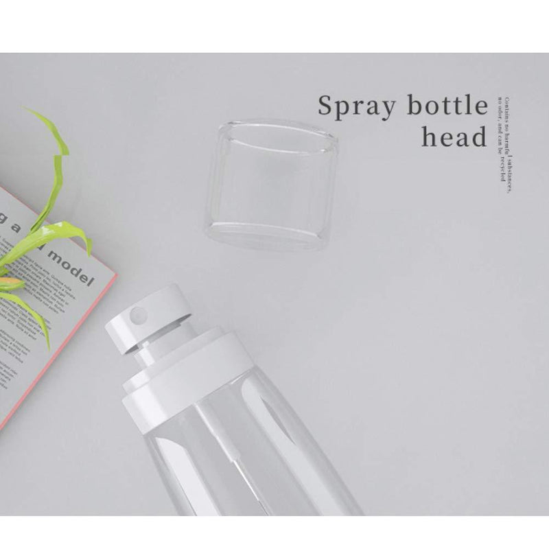 JOSALINAS 4PCS Fine Mist Spray Bottle 2oz/60ml Plastic Empty Clear Refillable Travel Container Essences Rose Water Mister 60ml/2oz