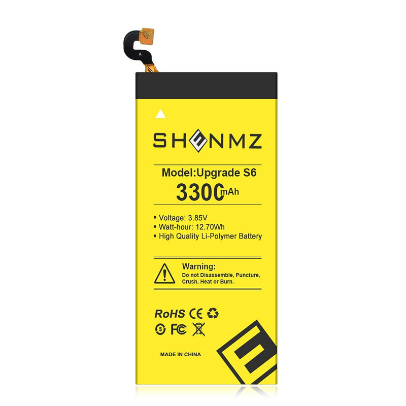 Galaxy S6 Battery Replacement Kit, SHENMZ Internal Li-Polymer Replacement EB-BG920ABE Battery for Samsung Galaxy S6 G920V G920A G920T G920P