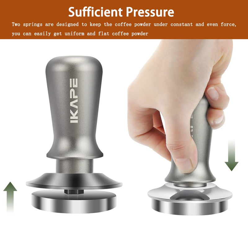 51mm Calibrated Espresso Tamper, Coffee Tamper with Two Calibrated Springs Loaded, High-quality Calibrated Tamper with Reliable Materials, 100% Food Grade 304 Stainless Steel Tamper 51mm