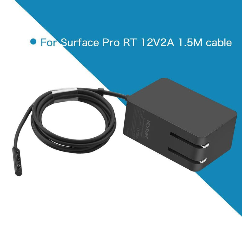 24W 12V 2A Portable Charger Power Supply for Microsoft Surface RT Surface Pro 1 and Surface 2 1512 Charger, by HESSURE