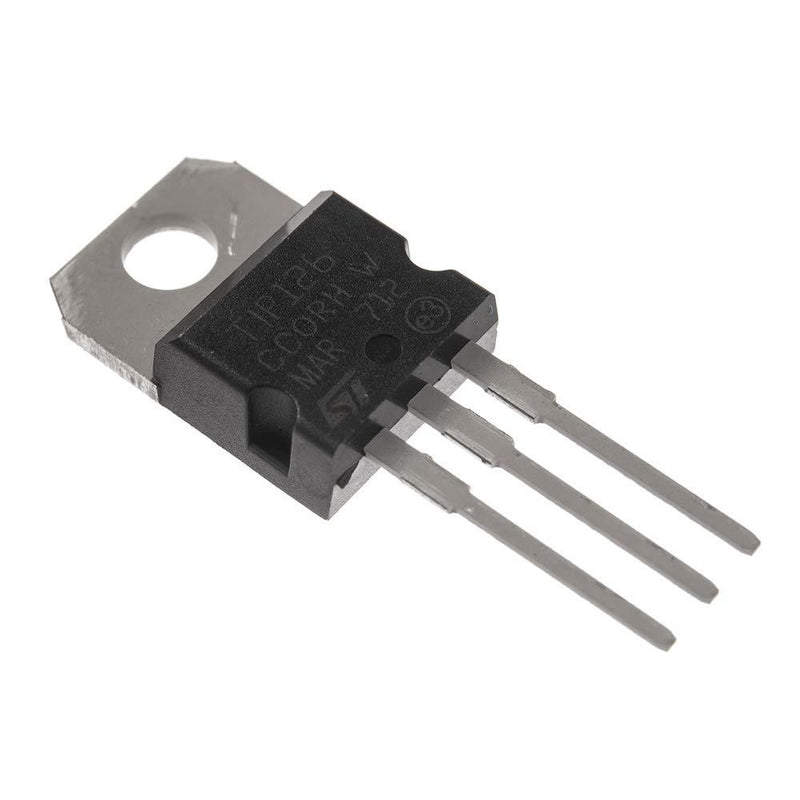 Bridgold 20pcs TIP126 PNP Darlington Bipolar Power Transistor -80V -5A HFE:1000HFE,3-Pin