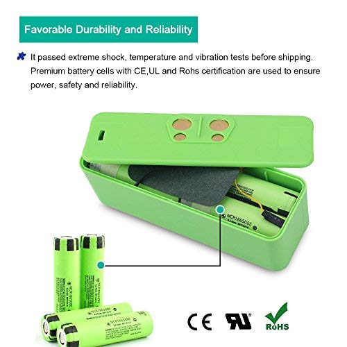 melasta 6400mAh Lithium Battery Replacement for iRobot Roomba 675 655 650 860 870 880 890 660 677 770 780 535 551 585 595 & 500Â 600Â 700Â 800Â Series