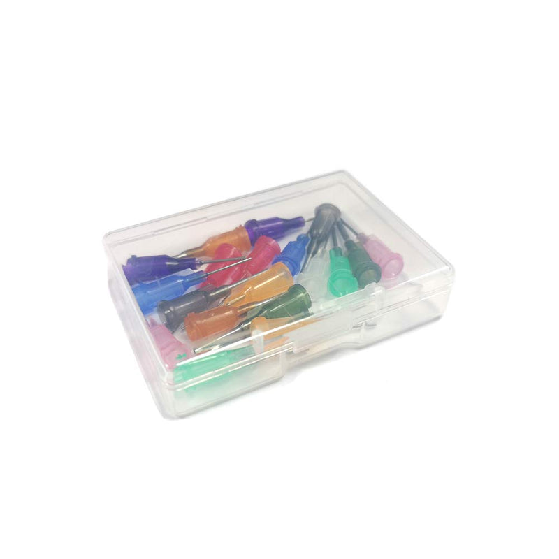 0.5 inch Unsterilized Synthetical Dispensing Needle with Blunt Tip Luer Lock - 10 Different Sizes，20 PCS