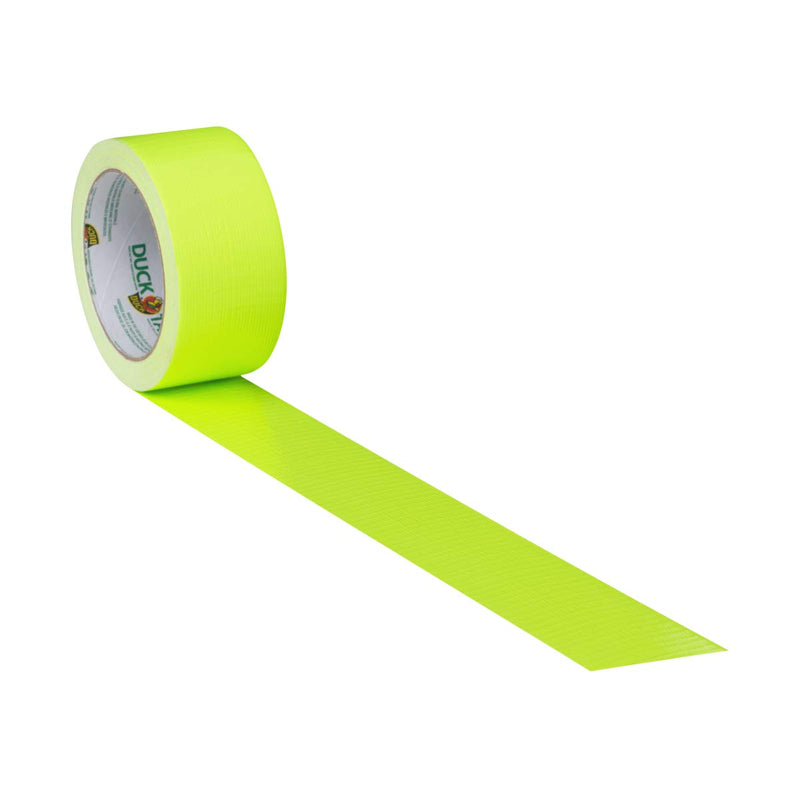 Duck 285225 Duct Tape, Fluo rescent, 1.88 Inches x 15 Yards, Single Roll, Fluorescent Citrus